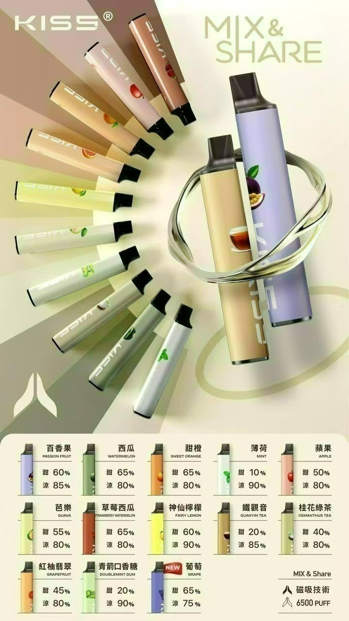 kiss5 鎧斯 kiss 6500口 磁吸式 混搭蹦出新滋味 充電款