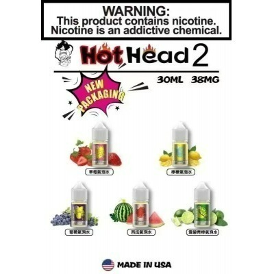 Hot Head 暴脾氣二代 氣泡水系列 煙油  30ML 38MG