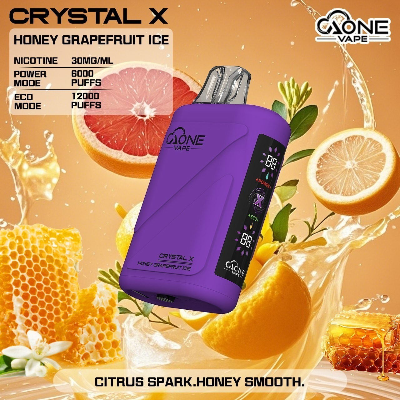 AONE VAPE Crystal 水晶 二代　12000口 一次性電子煙