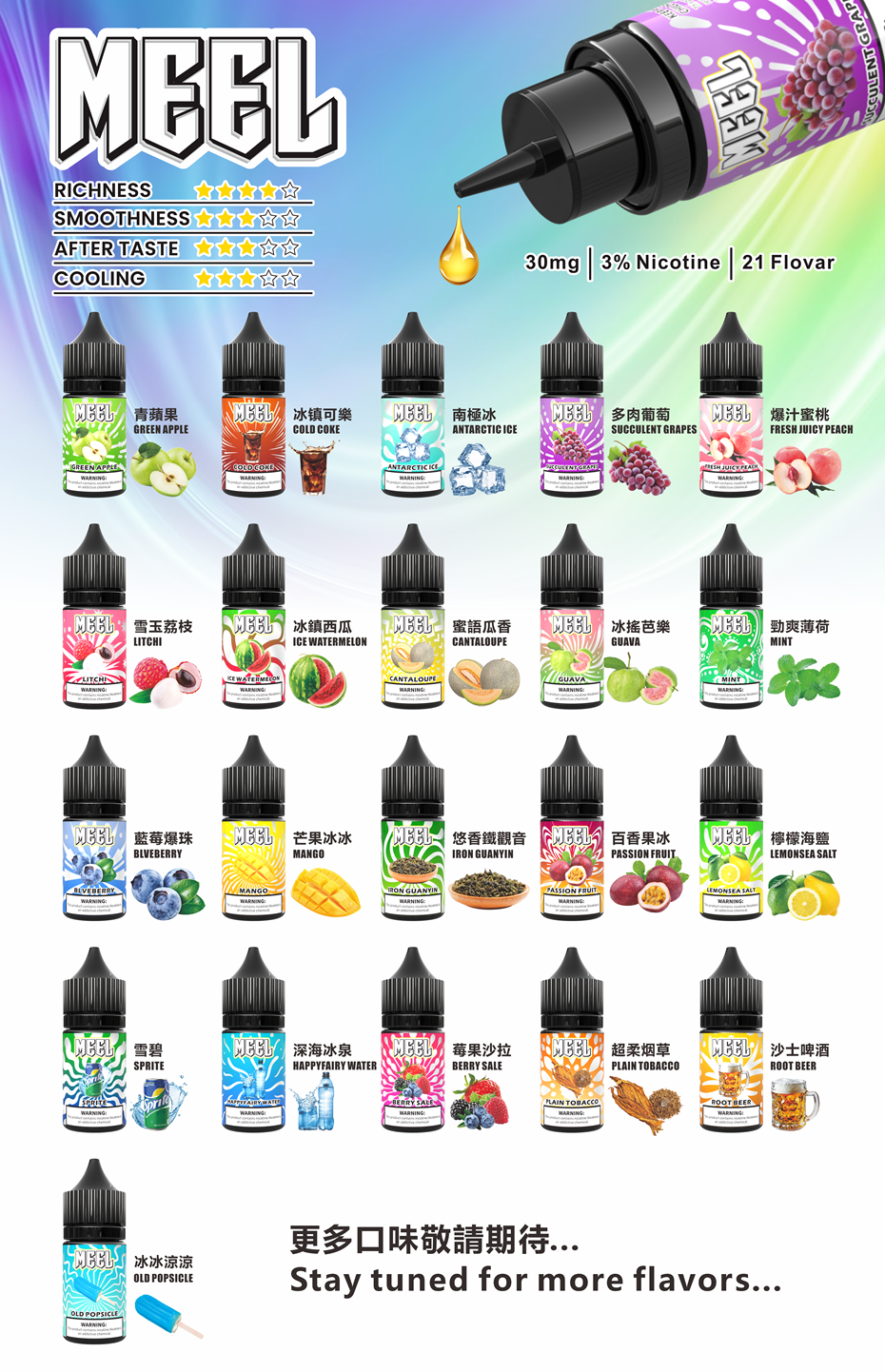 魔法藥劑 MEEL 小煙煙油 30mg 溶度5%
